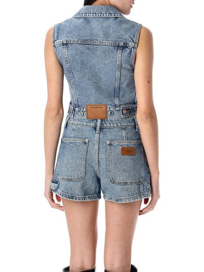 Alexander Wang Clear Bead Hotfix Denim Vest - ALEXANDER WANG - BALAAN 2