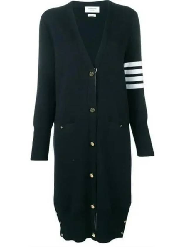 Milano Fine Merino Cardigan Navy - THOM BROWNE - BALAAN 2