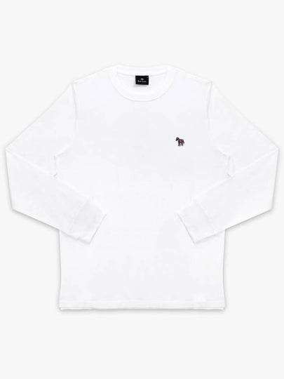 Zebra Patch Cotton Long Sleeve T-Shirt White - PAUL SMITH - BALAAN 2