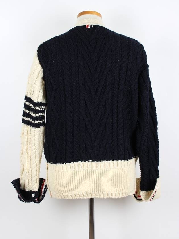 Aran Cable Funmix Cardigan 5 - THOM BROWNE - BALAAN 4