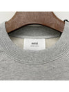 Cotton Heart Logo Sweatshirt Grey - AMI - BALAAN 6