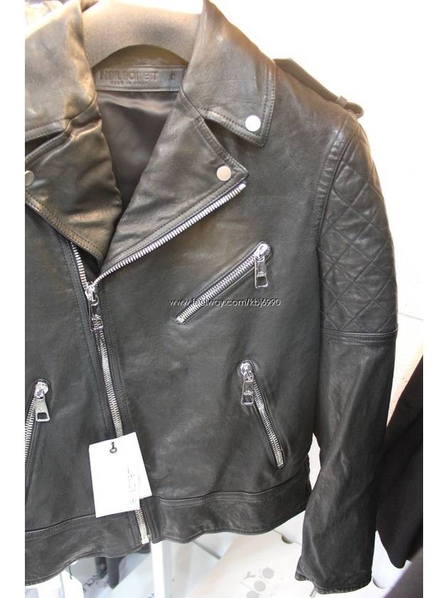 Men's Buffalo Leather Biker Jacket PBPE406T3752 01 - NEIL BARRETT - BALAAN 4