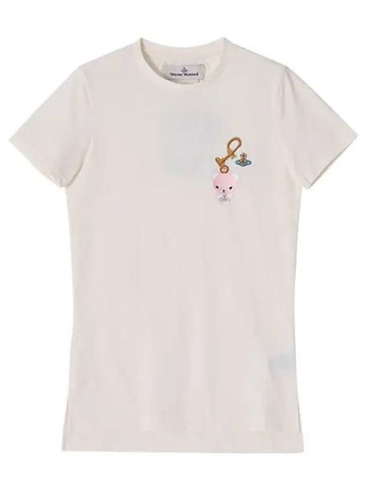 ORB Bear Short Sleeve T-Shirt White - VIVIENNE WESTWOOD - BALAAN 2