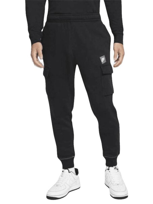 JDI BB Fleece Cargo Track Pants Black - NIKE - BALAAN 1