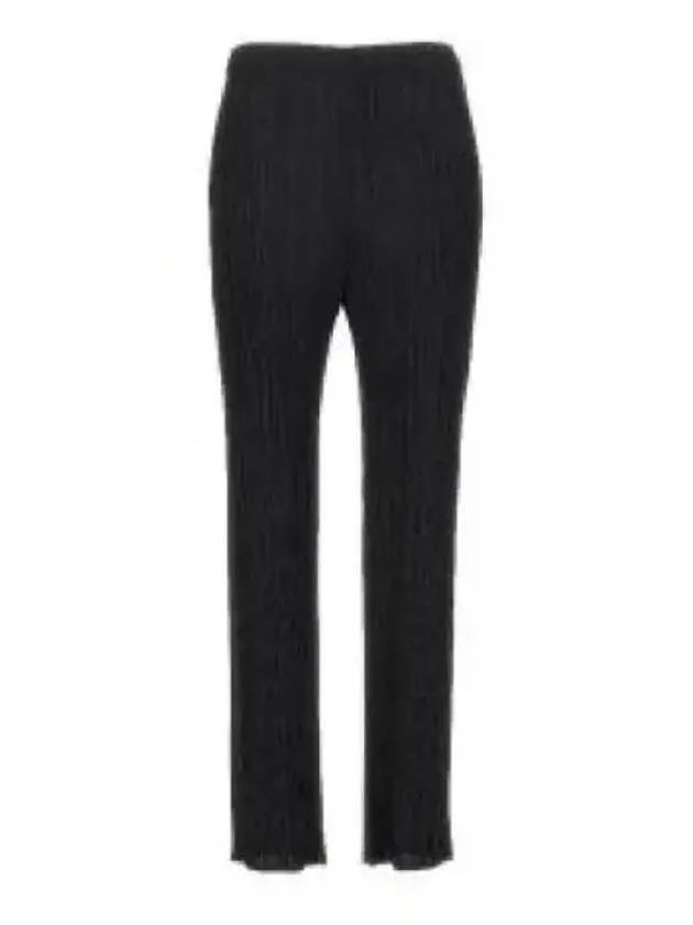 Pleats Basic Cropped Pants Black - ISSEY MIYAKE - BALAAN 2