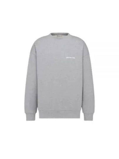 Tag Oversized Cut Sweatshirt Grey - DIOR - BALAAN 2