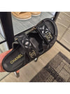 CC Logo Velcro Sandals Black - CHANEL - BALAAN 3