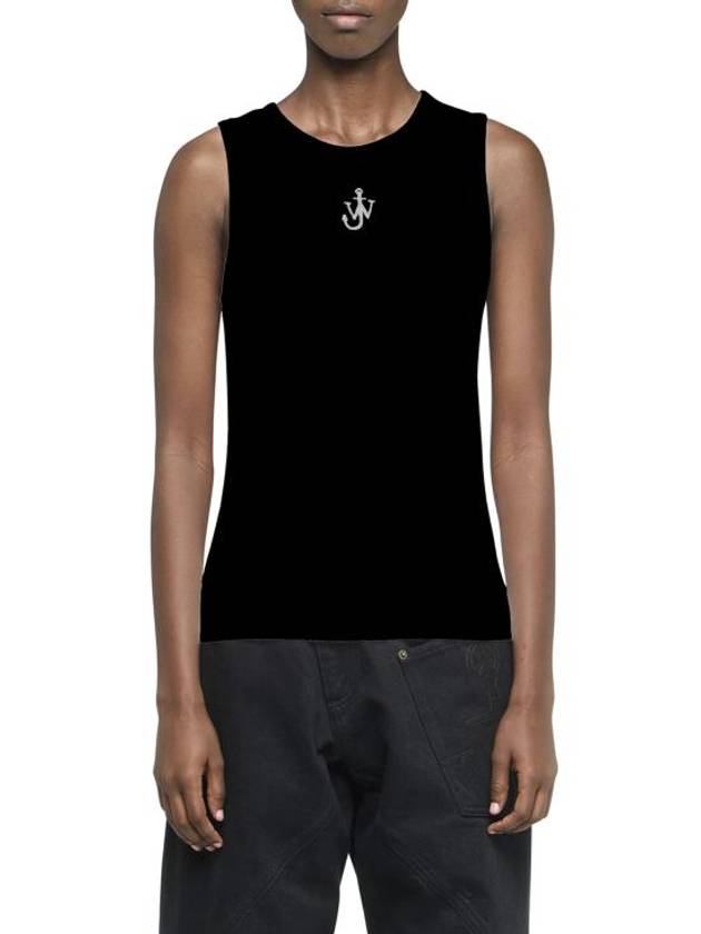 Anchor Embroidery Sleeveless Black - JW ANDERSON - BALAAN 4