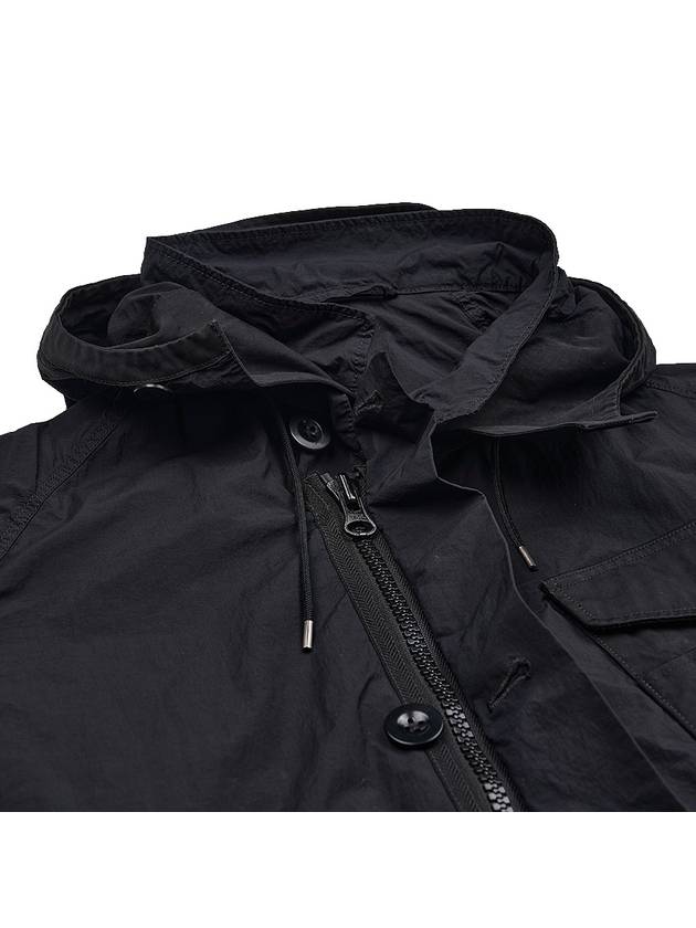 Mid-Layer Hooded Jacket Black - TEN C - BALAAN 10