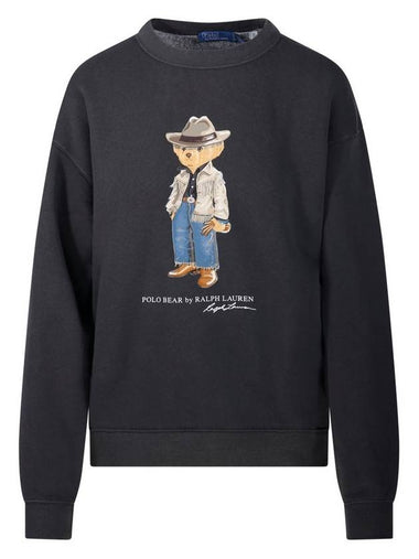 Polo Bear Fleece Crew Neck Sweater Grey - POLO RALPH LAUREN - BALAAN 1