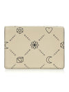 Graphic Logo Calf Leather Half Wallet Ivory - MARNI - BALAAN 2