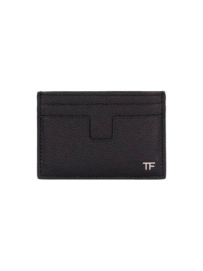 TF Logo Card Wallet Black - TOM FORD - BALAAN 2