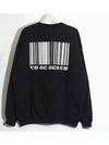 Big Barcode Print Sweatshirt Black - VETEMENTS - BALAAN 3