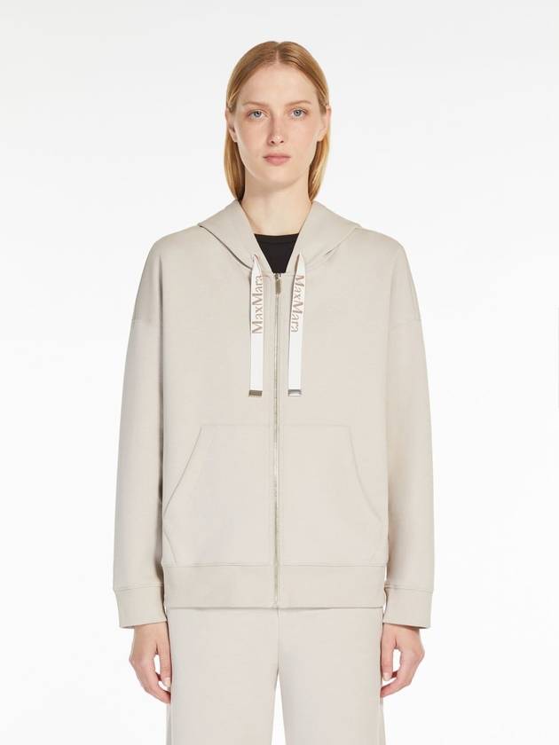 JOYCE JERSEY HOODIE ZIP UP - S MAX MARA - BALAAN 4