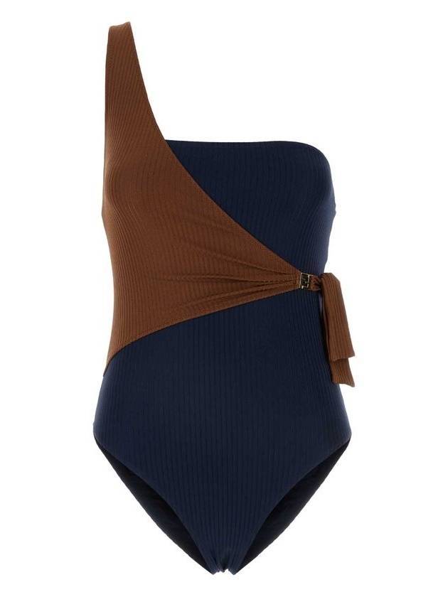 Lycra one piece swimsuit blue - FENDI - BALAAN 1