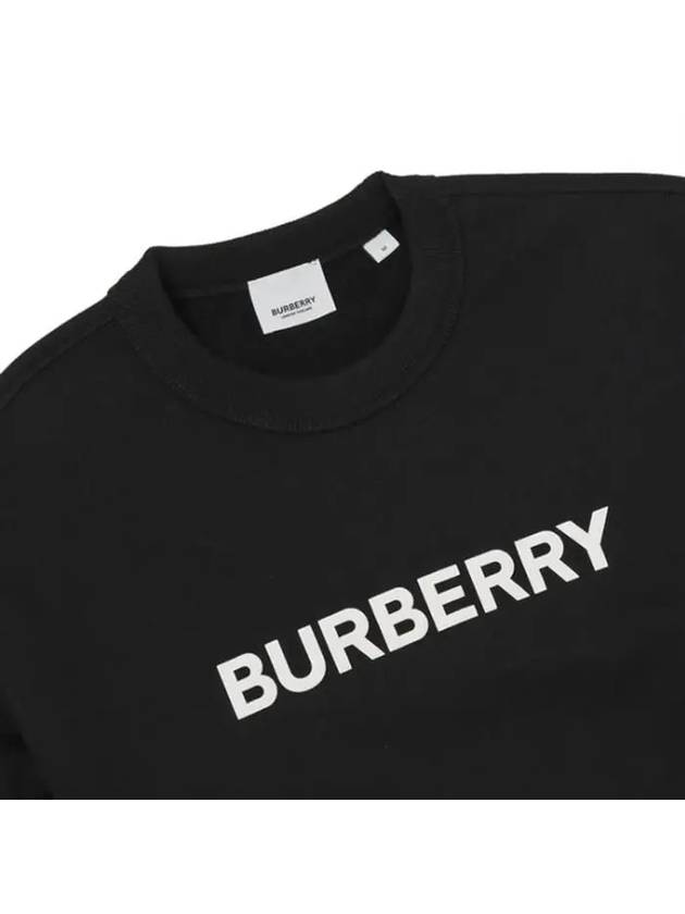 Front Logo Print Sweatshirt Black - BURBERRY - BALAAN 4