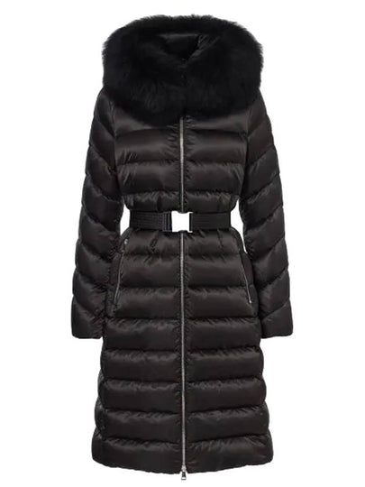 Women s Leersie Long Down Jacket Black - MONCLER - BALAAN 2