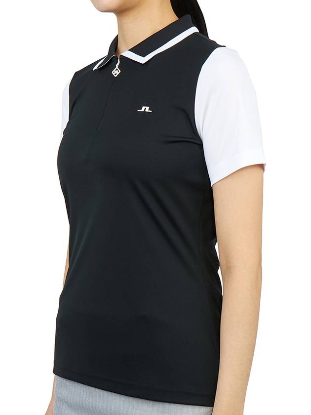 Women's Antonia Golf PK Shirt Black - J.LINDEBERG - BALAAN 3