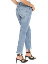 Riley Crop Denim Straight Jeans Blue - AGOLDE - BALAAN 5