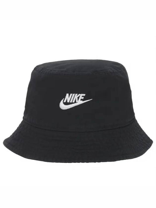 Sportswear Futura Washed Bucket Hat Black - NIKE - BALAAN 1