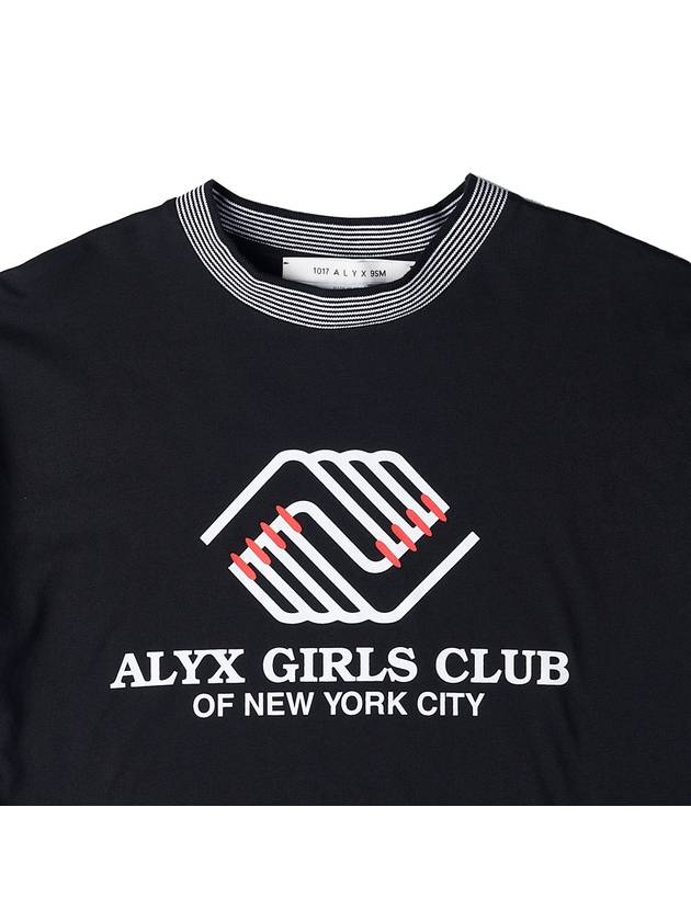 Girl Club Short Sleeve T-Shirt Black - 1017 ALYX 9SM - BALAAN 4