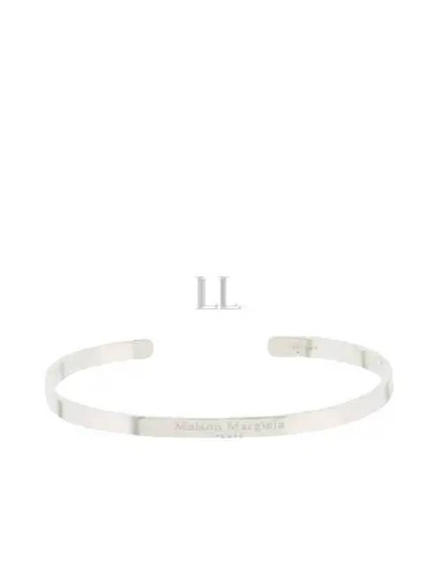 Engraved Logo Cuff Bracelet Silver - MAISON MARGIELA - BALAAN 2