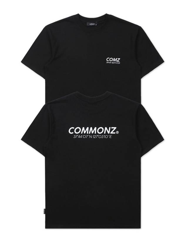 Logo Short Sleeve T-Shirt Black - COMMONZ - BALAAN 1