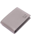 V Logo Signature Half Wallet Grey - VALENTINO - BALAAN 6