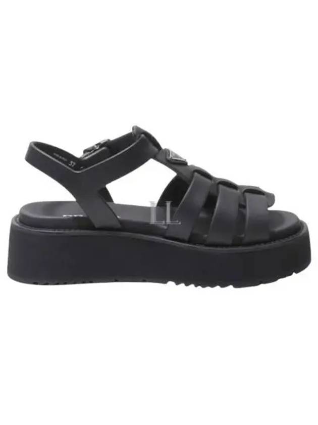 Rubber Fisherman Sandals Black - PRADA - BALAAN 2