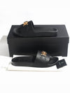 Men's Medusa Biggie Slippers Black - VERSACE - BALAAN 7