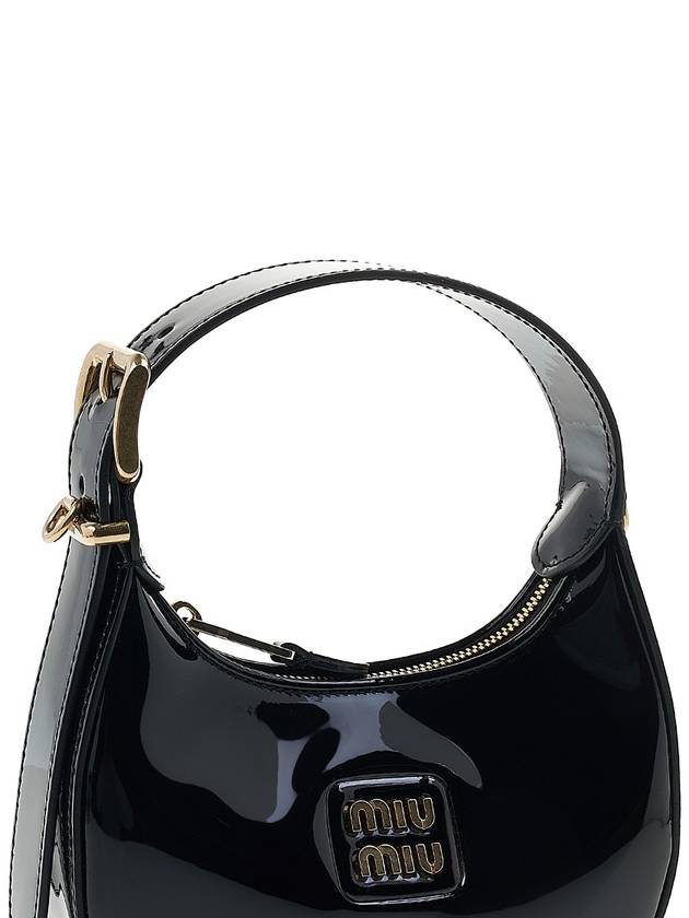 Patent Leather Hobo Tote Bag Black - MIU MIU - BALAAN 9