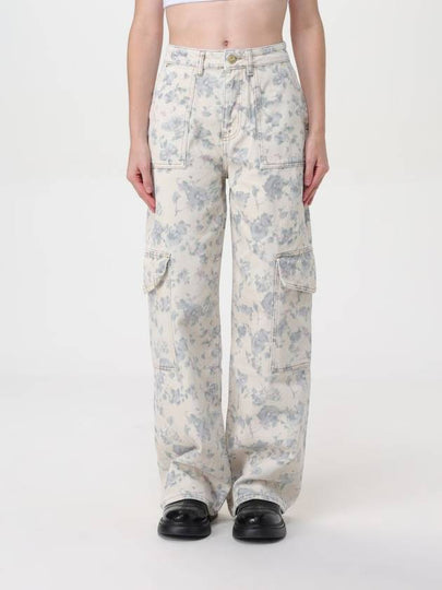 Floral Print Angi Straight Jeans Tofu - GANNI - BALAAN 2