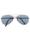 New Aviator Sunglasses Silver Blue - RAY-BAN - BALAAN 1