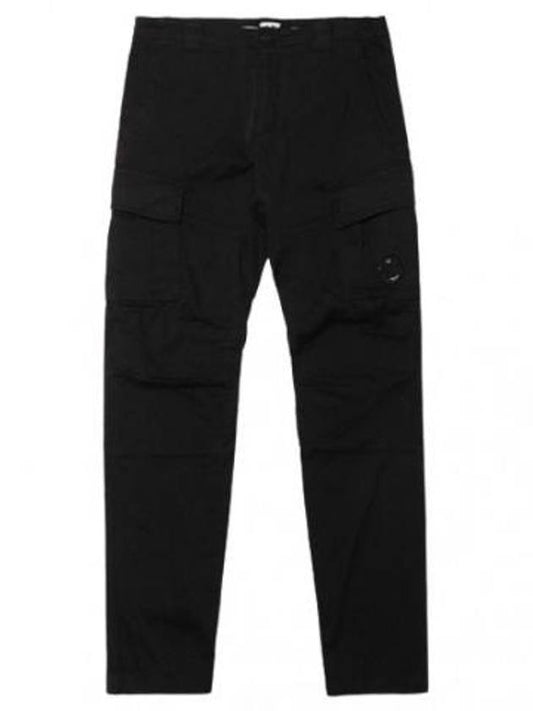 Stretch satin lens cargo pants ergonomic fit - CP COMPANY - BALAAN 1