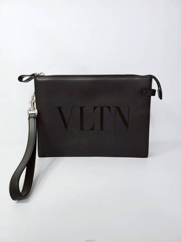 Used luxury goods DHLUX VLTN logo strap common clutch bag - VALENTINO - BALAAN 1