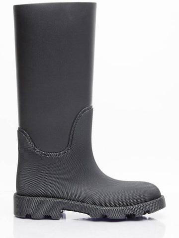 Rubber Marsh Middle Boots Black - BURBERRY - BALAAN 1