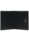 T Line Logo Fold Card Wallet Black - TOM FORD - BALAAN 4