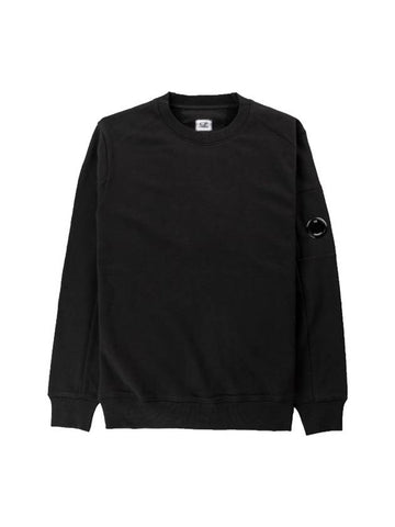 Lens Wappen Fleece Round Sweatshirt Navy - CP COMPANY - BALAAN.