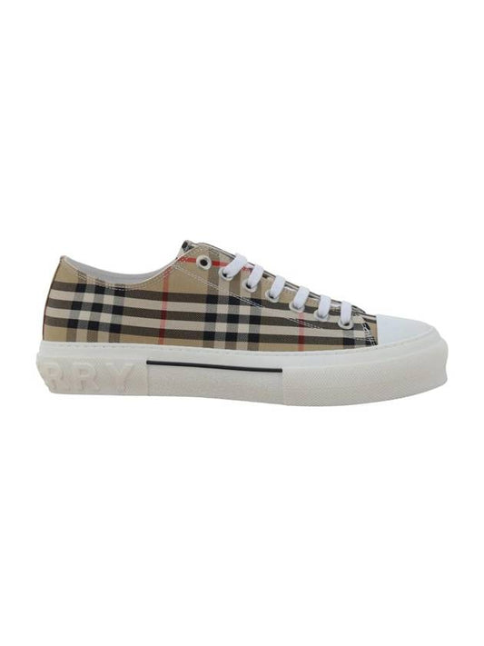 Vintage Check Cotton Sneakers Archive Beige - BURBERRY - BALAAN 1