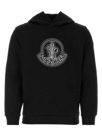 Hooded Sweatshirt 8G00038 809KR 999 Black - MONCLER - BALAAN 1