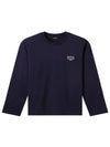 Men's Oliver Logo Long Sleeve T-Shirt Navy - A.P.C. - BALAAN 2