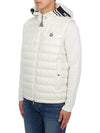 Clai down vest white - MONCLER - BALAAN 4