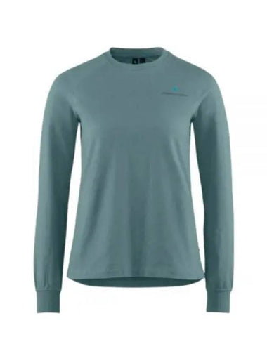 Root Logo LS Tee Woman Frost Green 10423 537 - KLATTERMUSEN - BALAAN 1