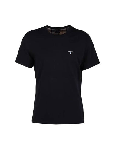 Men's Aboyne Logo Short Sleeve T-Shirt Black - BARBOUR - BALAAN 1