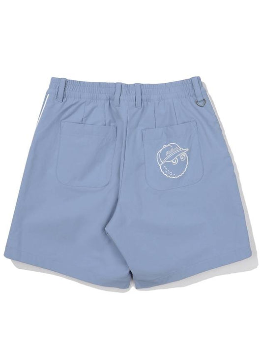 Side block short pants SKY BLUE WOMAN - MALBON GOLF - BALAAN 2