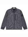 Garment Dyed Crinkle Reps Recycled Nylon Jacket Khaki Grey - STONE ISLAND - BALAAN 2