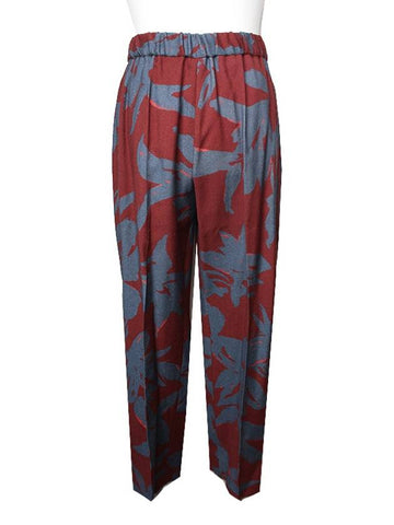 Dries Van Noten pure wool print banding pants 55 66 - DRIES VAN NOTEN - BALAAN 1