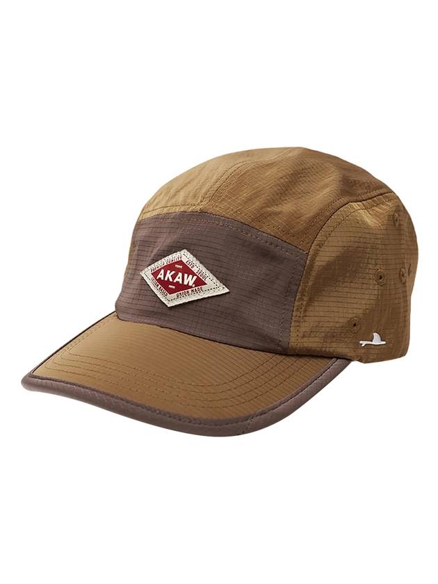 overfit two-tone camp cap ripstop ball cap brown - AKAW - BALAAN 1