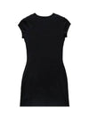 Women's D Angel Logo Cutout Short Dress Black - DIESEL - BALAAN 6