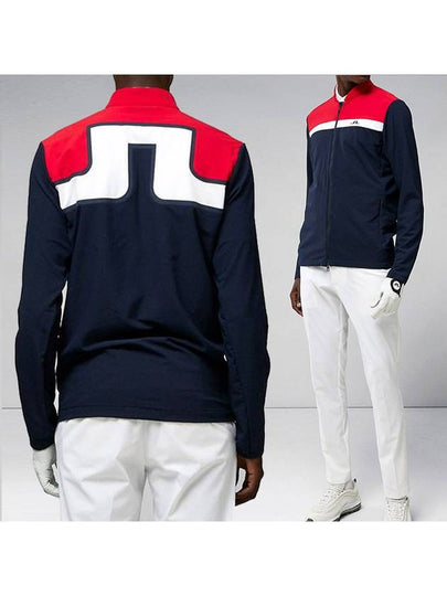 Men's Golf KV Hybrid Jacket Navy - J.LINDEBERG - BALAAN 2